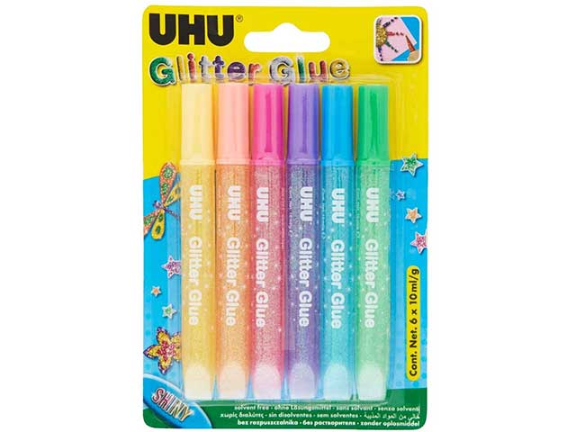 Colla glitter 10ml 6 pezzi