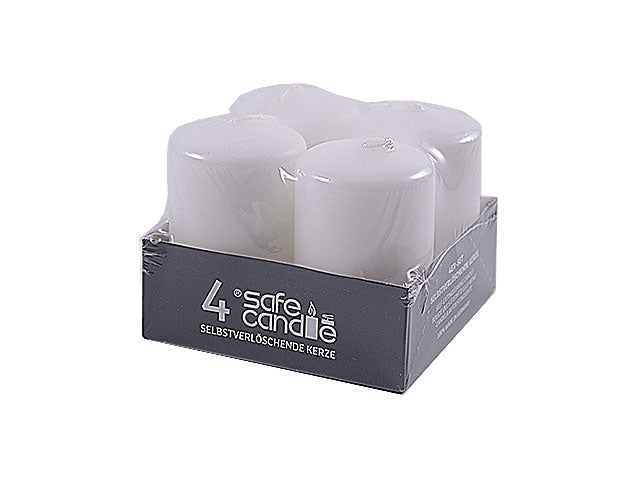 Candela moccolo colorata 02 4 pezzi bia.8-f8050-4