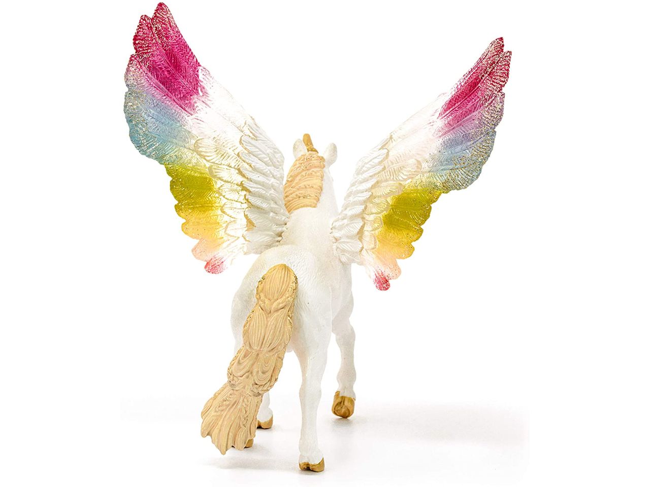 Unicorno arcobaleno alato