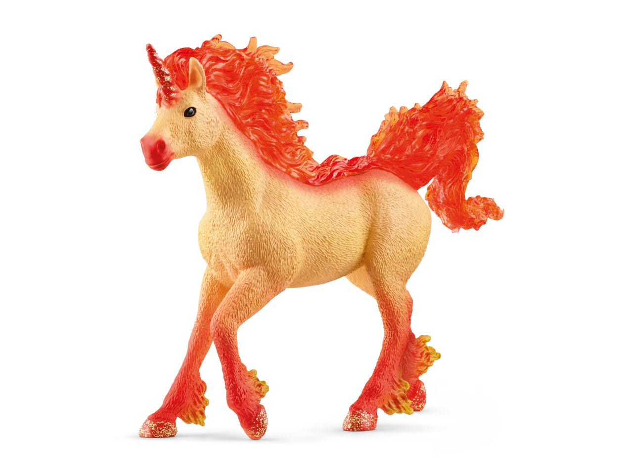 Stallone di unicorno di fuoco elementa