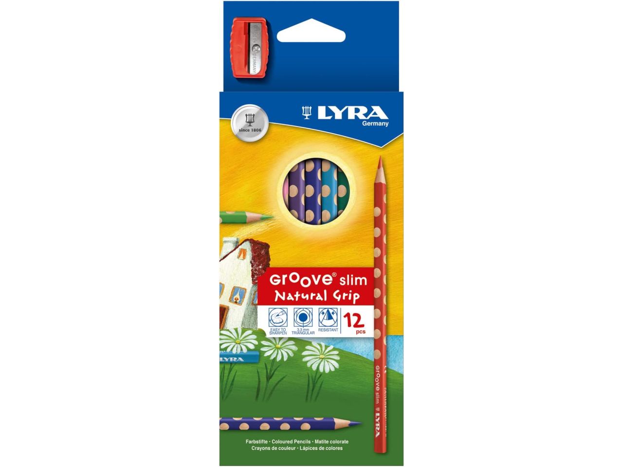 Lyra pastelli 12pz con temperamatite