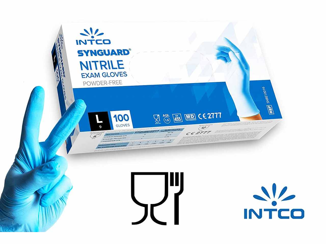 Guanti nitrile 100 pezzi tg.xl gun int xl
