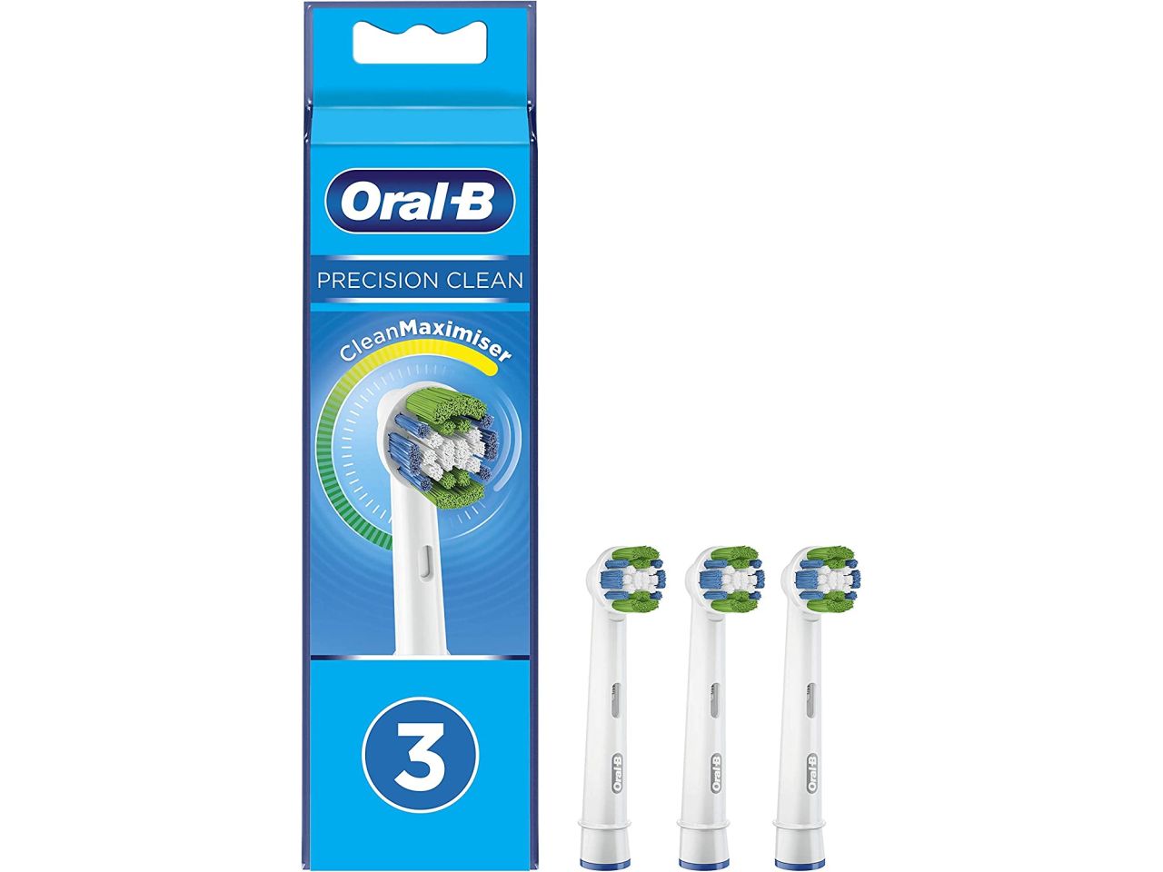 Oral b testine di ricambio precision clean per spazzolino elettrico - la confezione comprende 3 ricambi