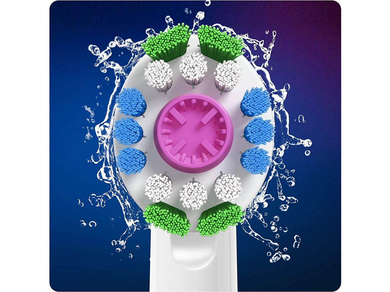 Oral b testine di ricambio 3d white  per spazzolino elettrico - la confezione comprende 3 ricambi