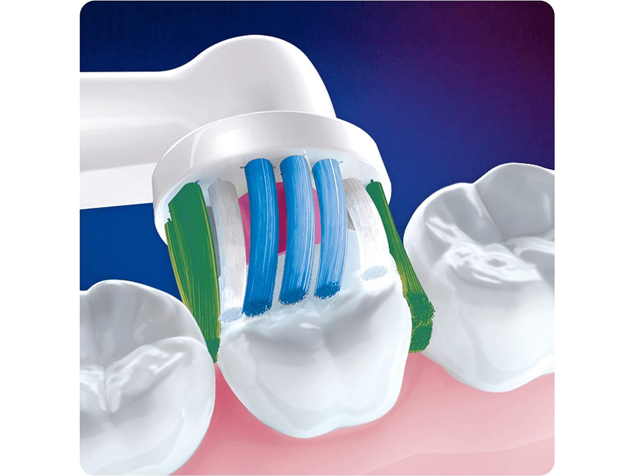 Oral b testine di ricambio 3d white  per spazzolino elettrico - la confezione comprende 3 ricambi