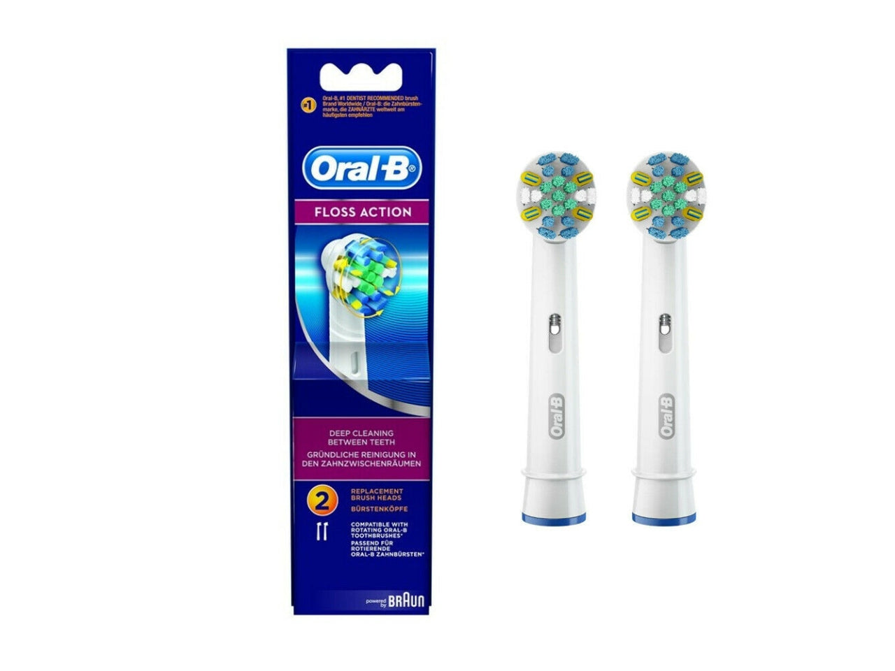 Oral-b spazzolino elettrico ricambi x2 floss action