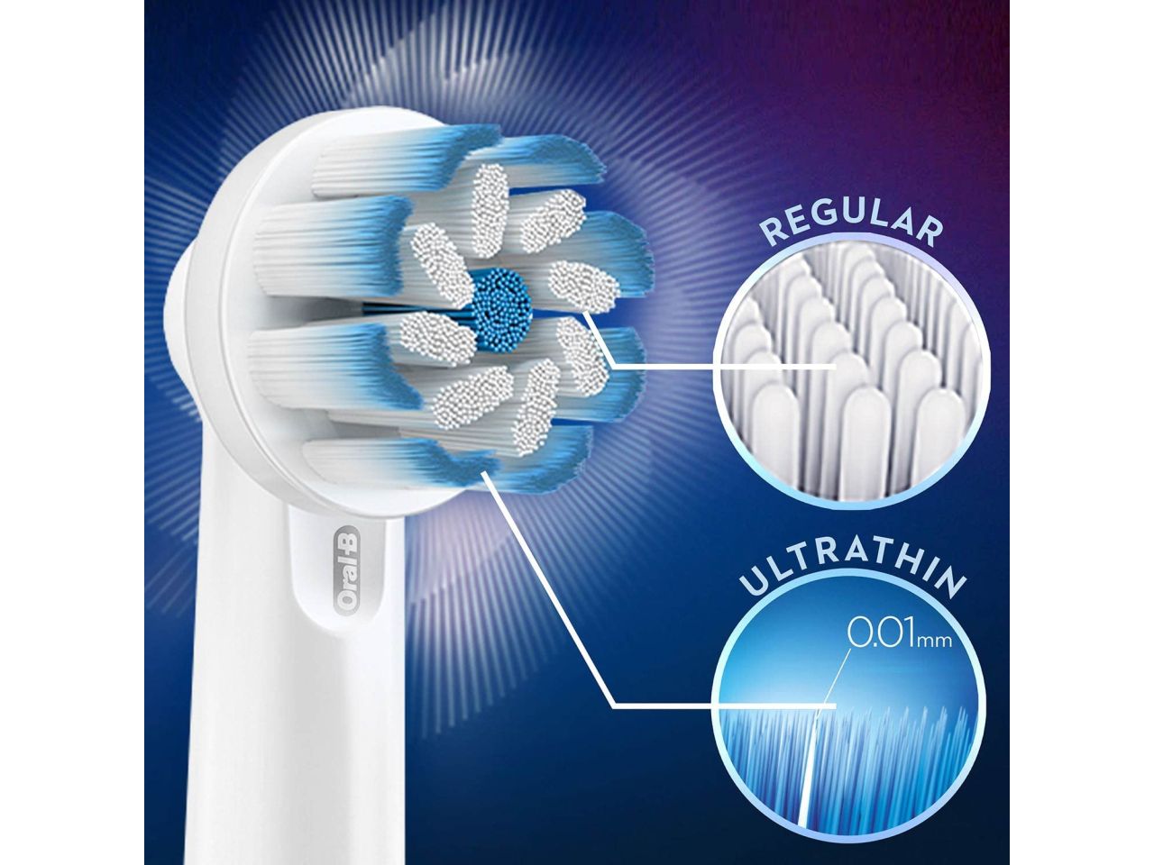 Oral b ricambi per spazzolini elettrici sensitive clean - confezione da 2 ricambi