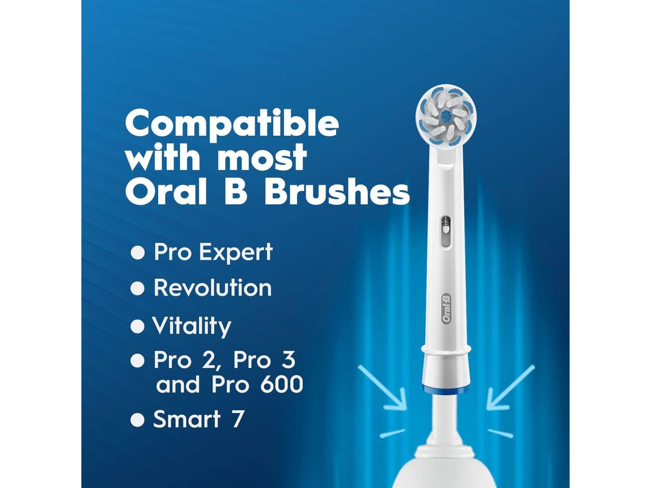 Oral b ricambi per spazzolini elettrici sensitive clean - confezione da 2 ricambi