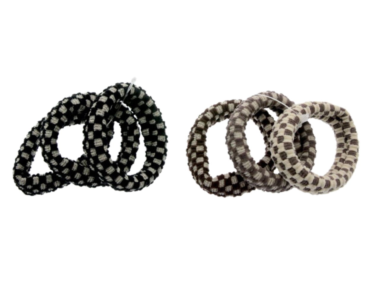 Elastico fantasia poliestere 100% set da 3 elastici