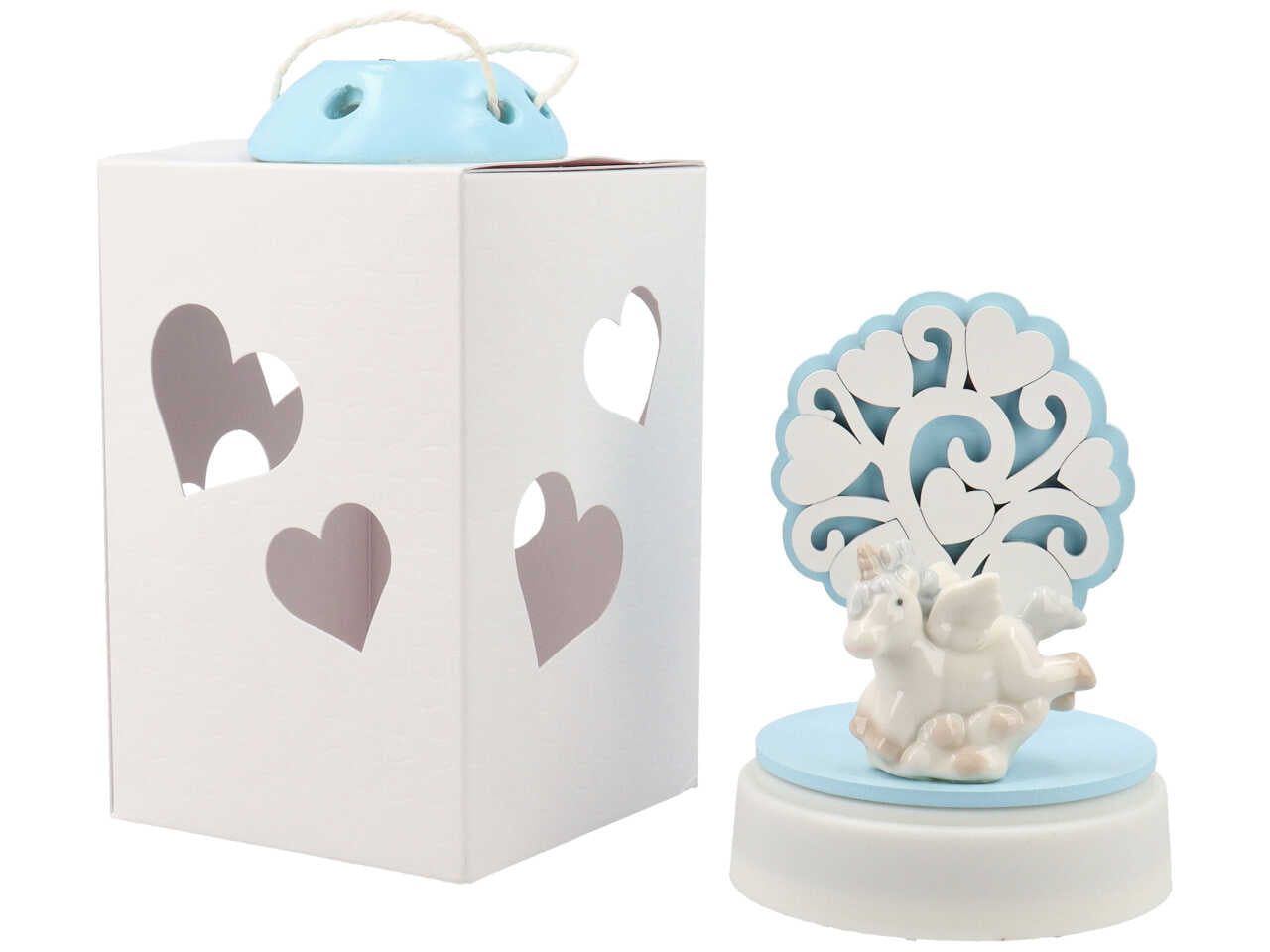 Carillon unicorno azzurro cr-4076