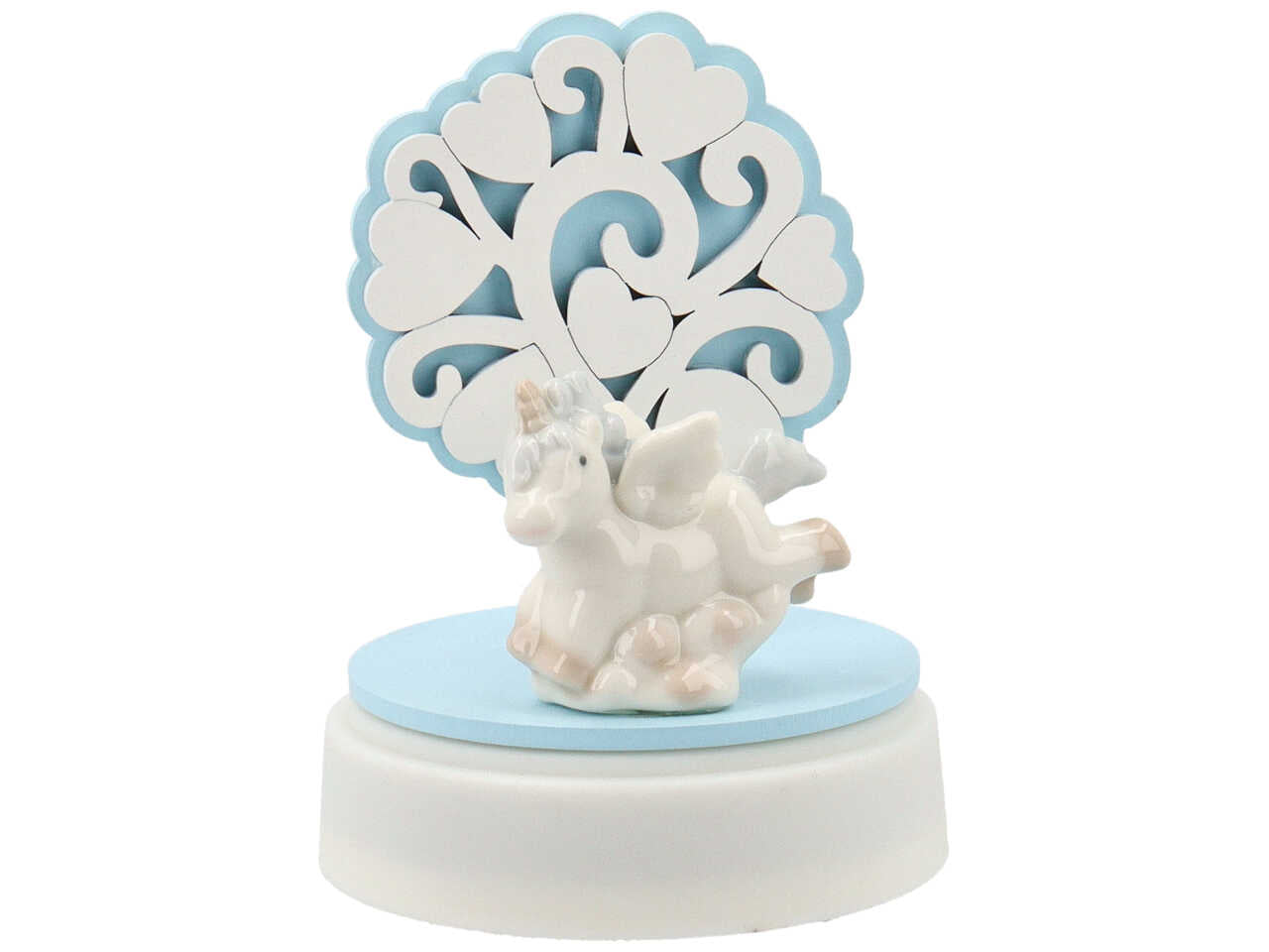 Carillon unicorno azzurro cr-4076