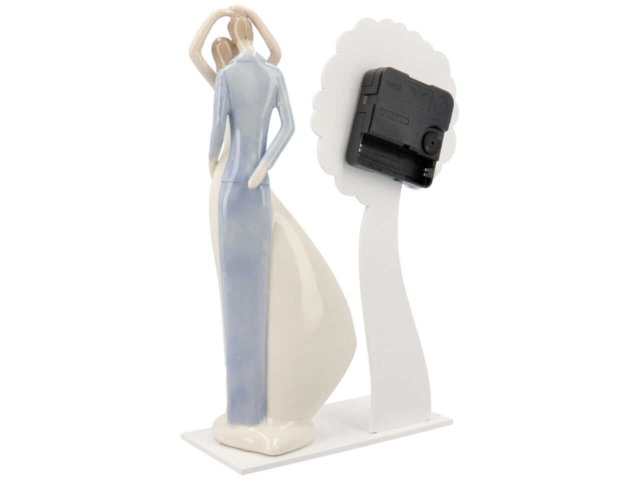 Orologio con figura di coppia in porcellana 2 modelli