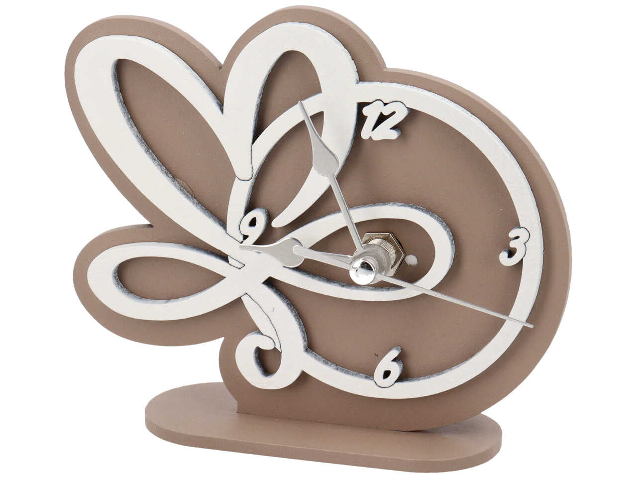 Orologio linea infinito colore sfondo fango
