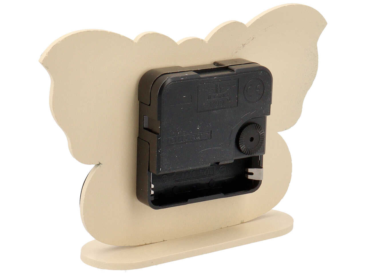 Orologio con farfalla colore panna
