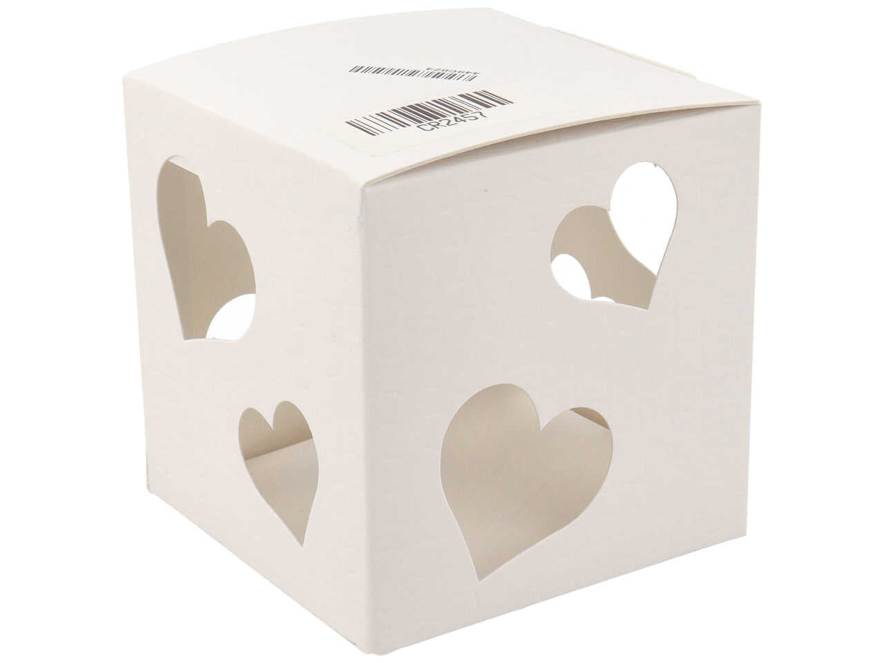 Candela con contenitore legno fantasia gialla