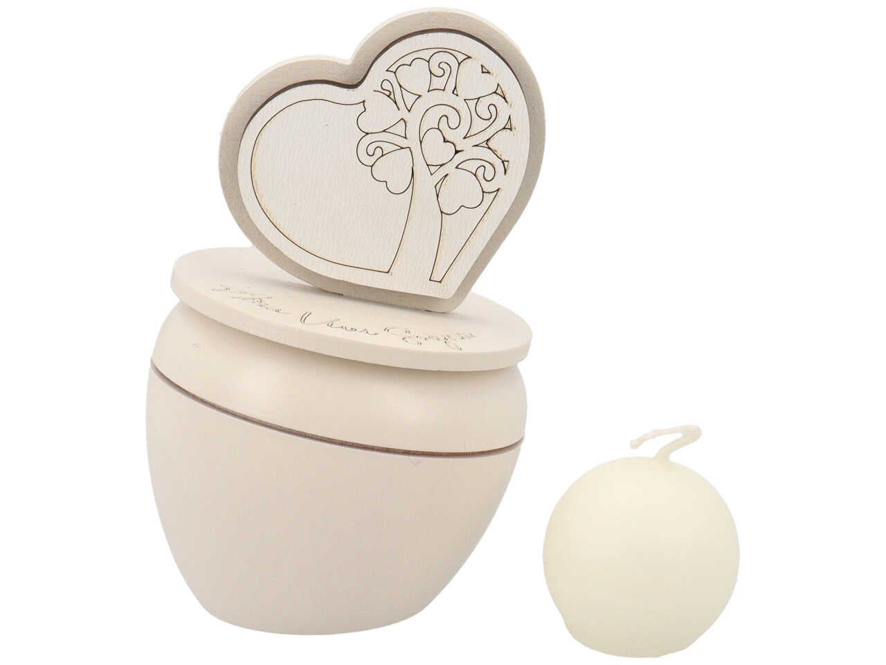 Candelina cuore albero sabbia