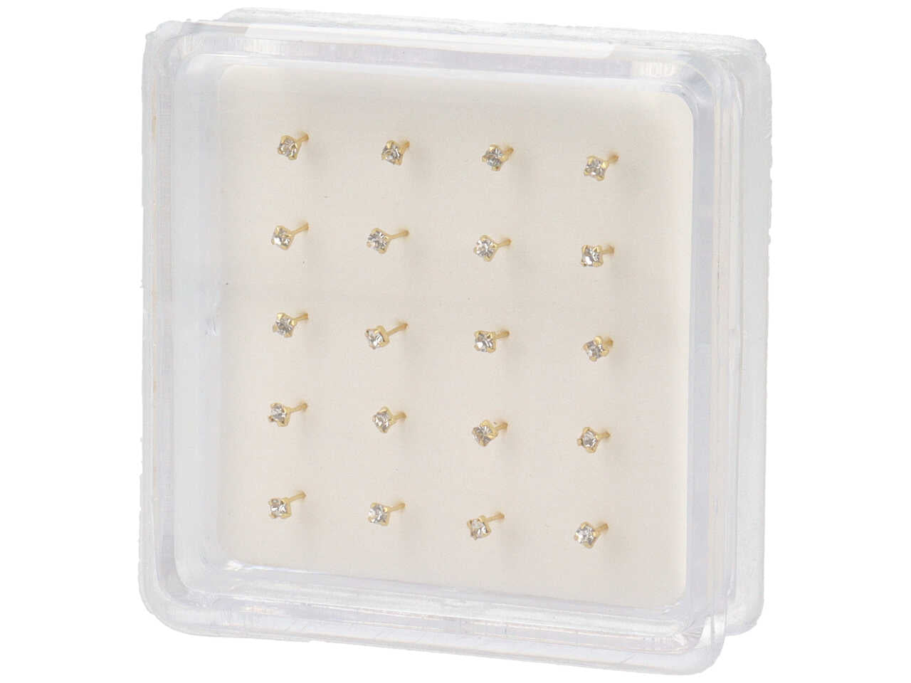 Orecchini da naso 1,5mm argento 925 dorato - confezione da 20 orecchini