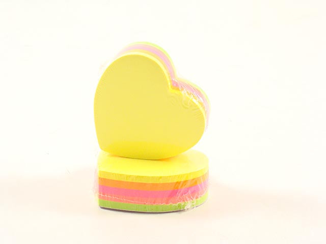 Blocco a cuore 250 fogli neon