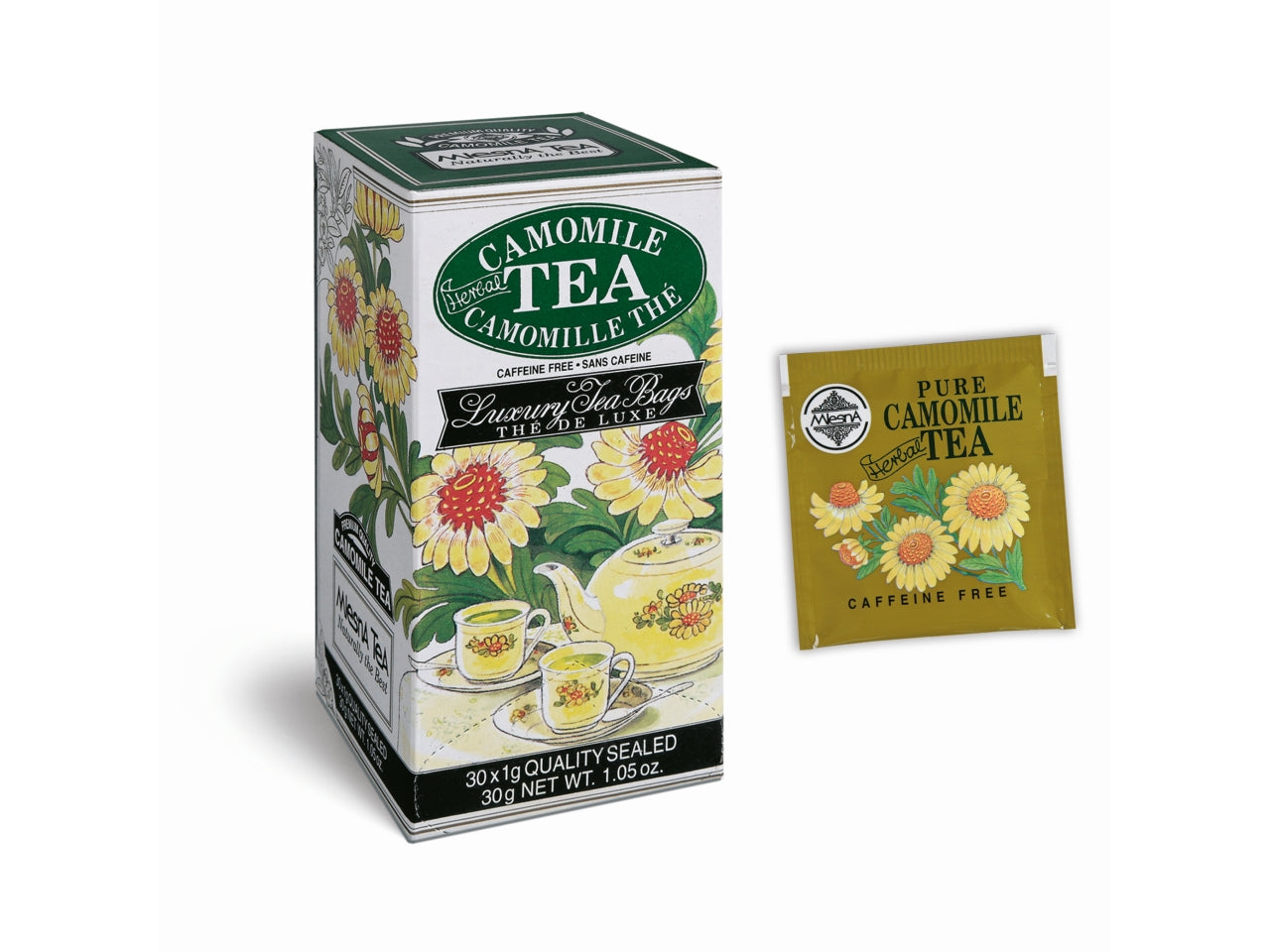 Infuso di camomilla - la confezione comprende 30 filtri da 1gr ciascuno