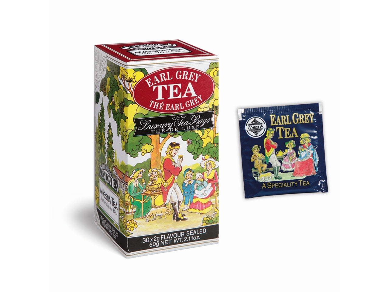 Tè earl grey al bergamotto - la confezione comprende 30 filtri da 2gr ciascuno