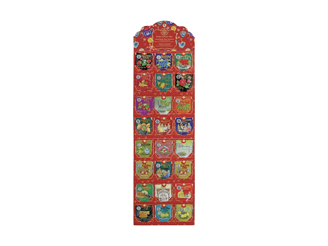 Calendario dellavvento mlesna tè mlesna 24 gusti assortiti 24 filtri assortiti x 2gr