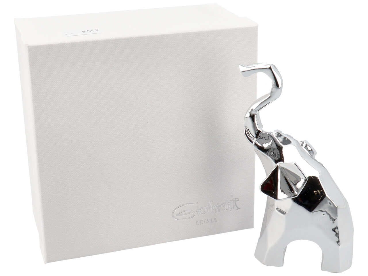 Elefante h14cm argento 4359