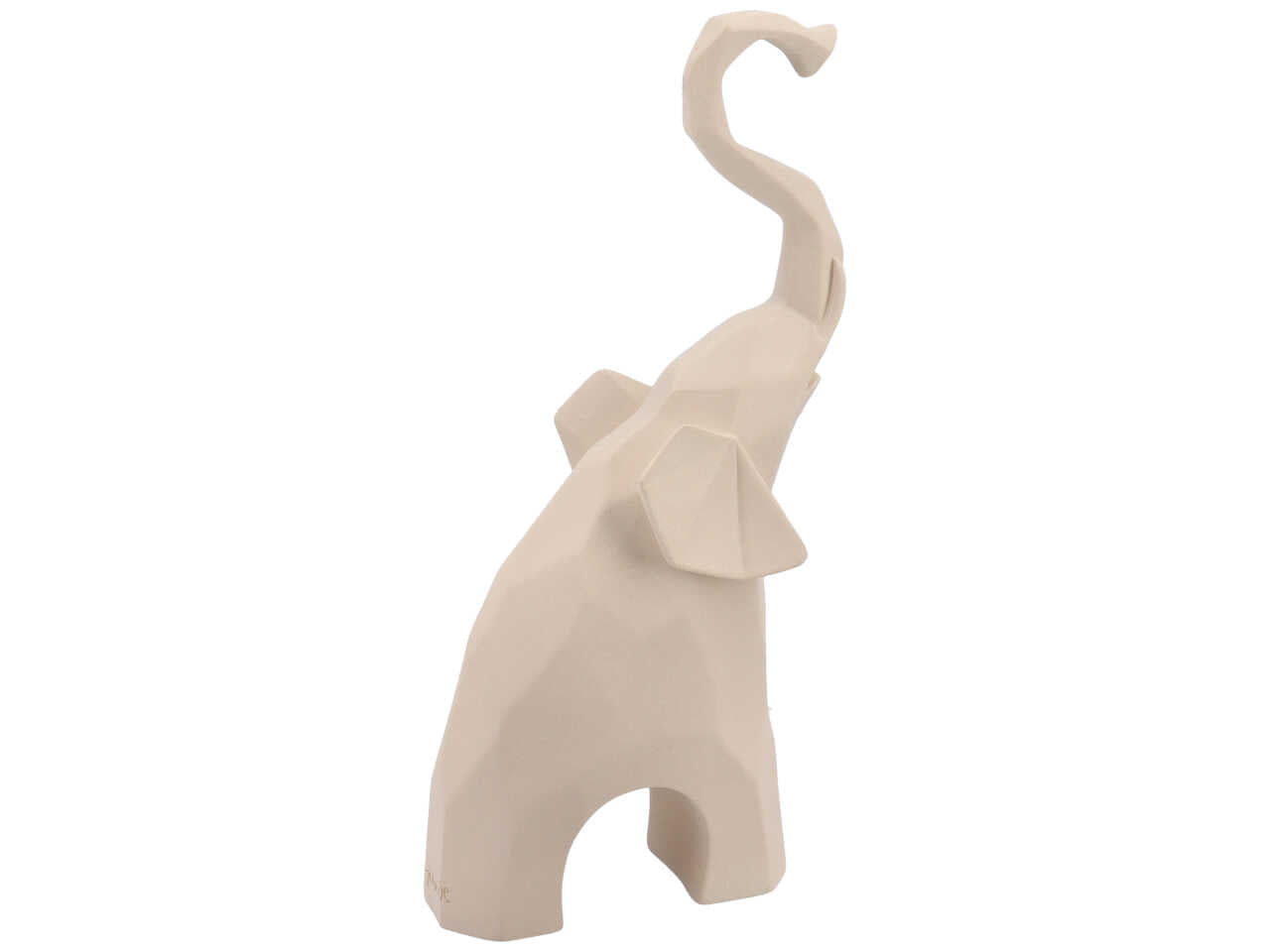Elefante h.21cm bianco/tortora 4362/679