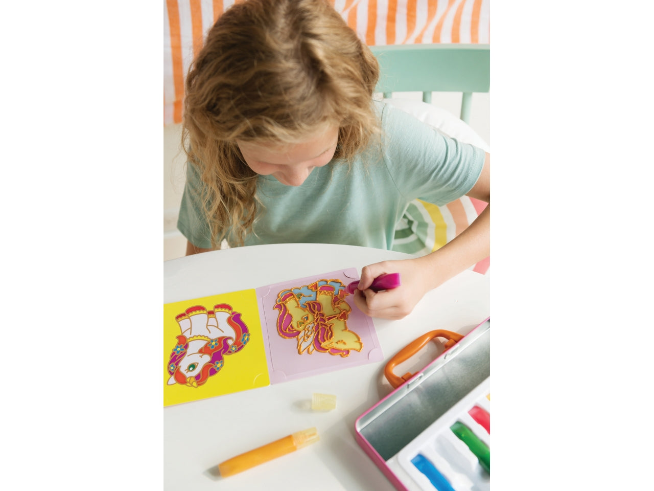 Thinking kits crea adesivi per vetri unicorno