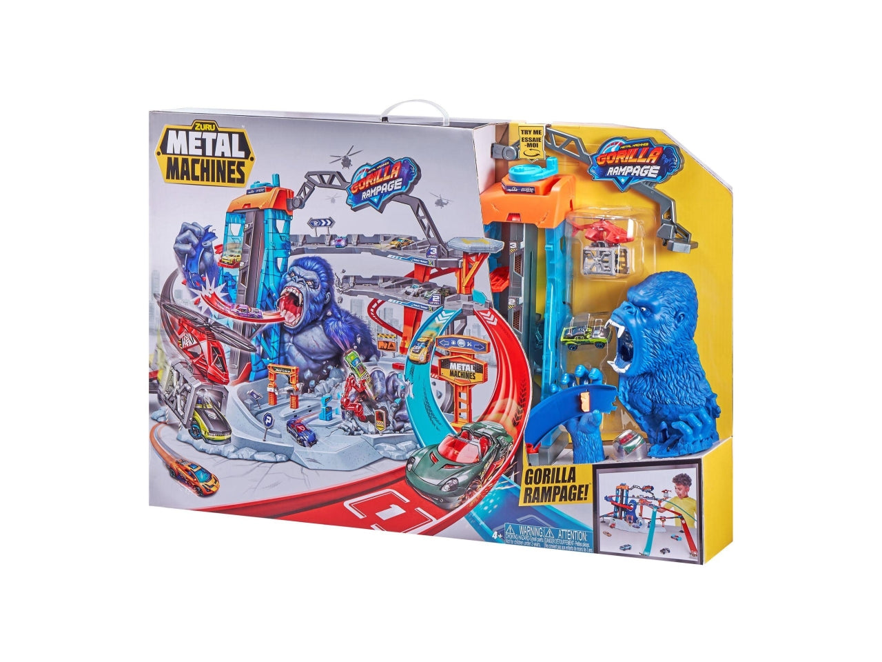 Metal machines maxi pista gorilla furioso con 2 auto