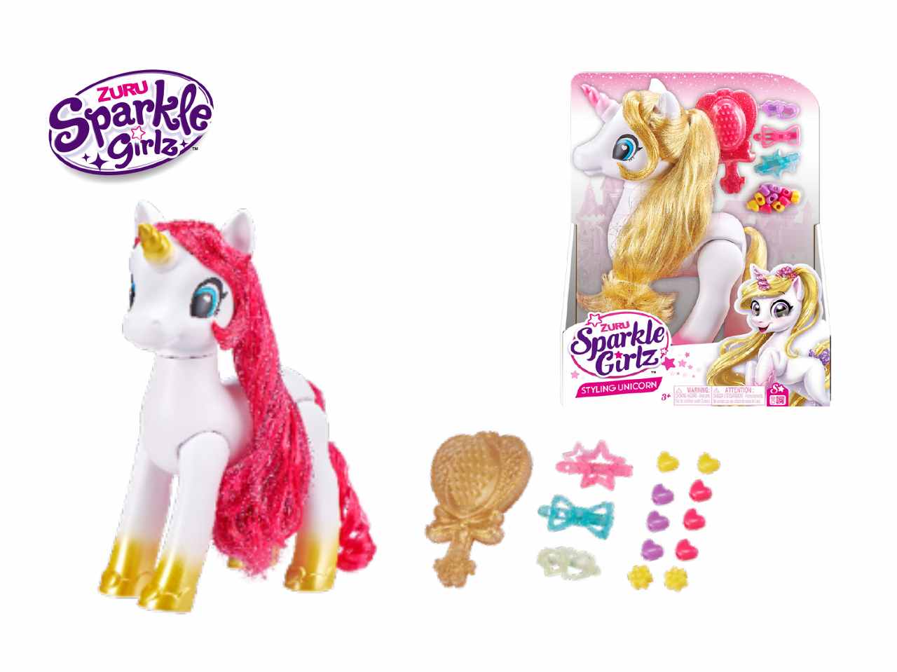 Sparkle unicorno acconciature zur100372
