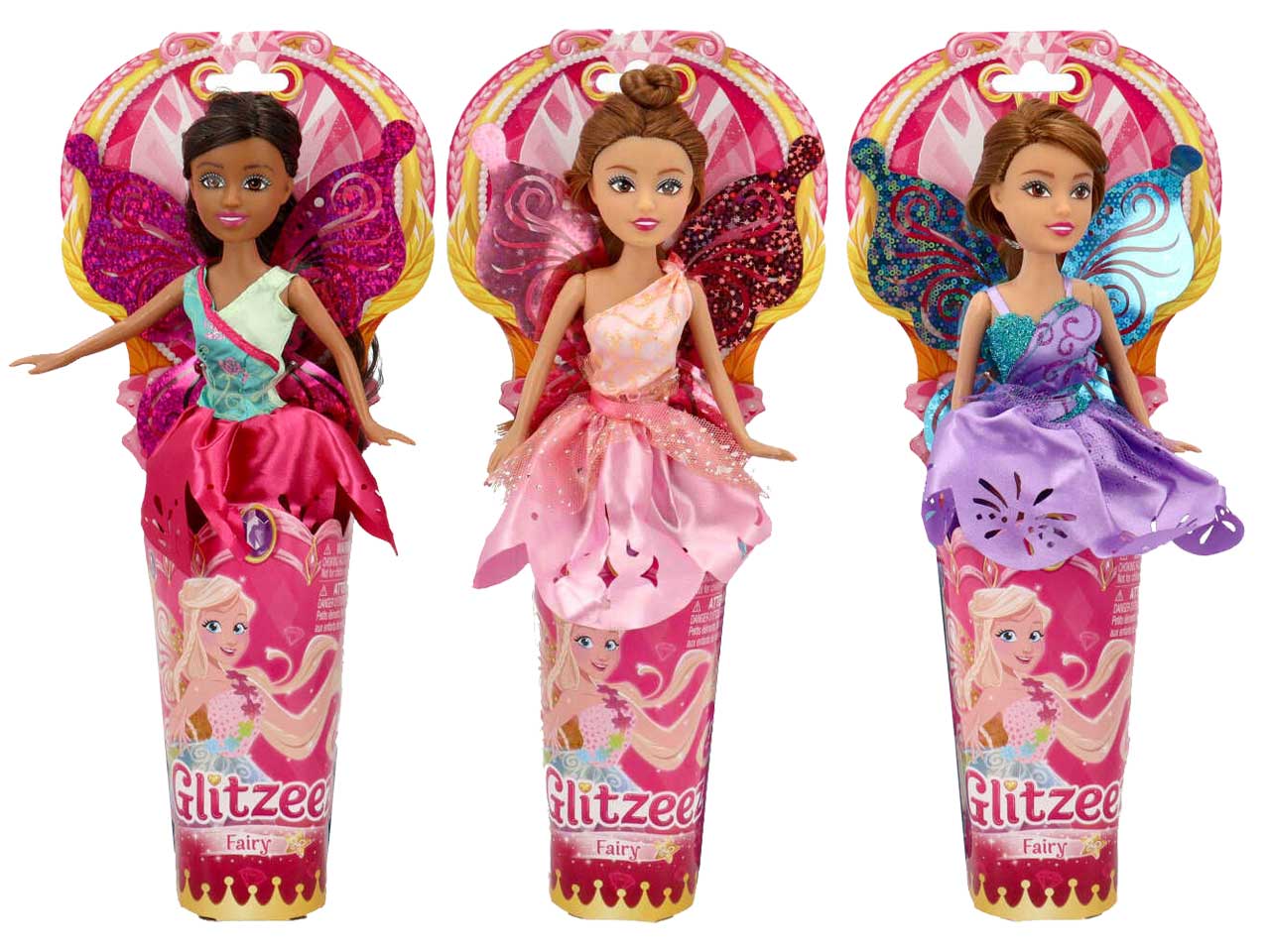 Glitzeez dolls fairy doll in cono modelli assortiti