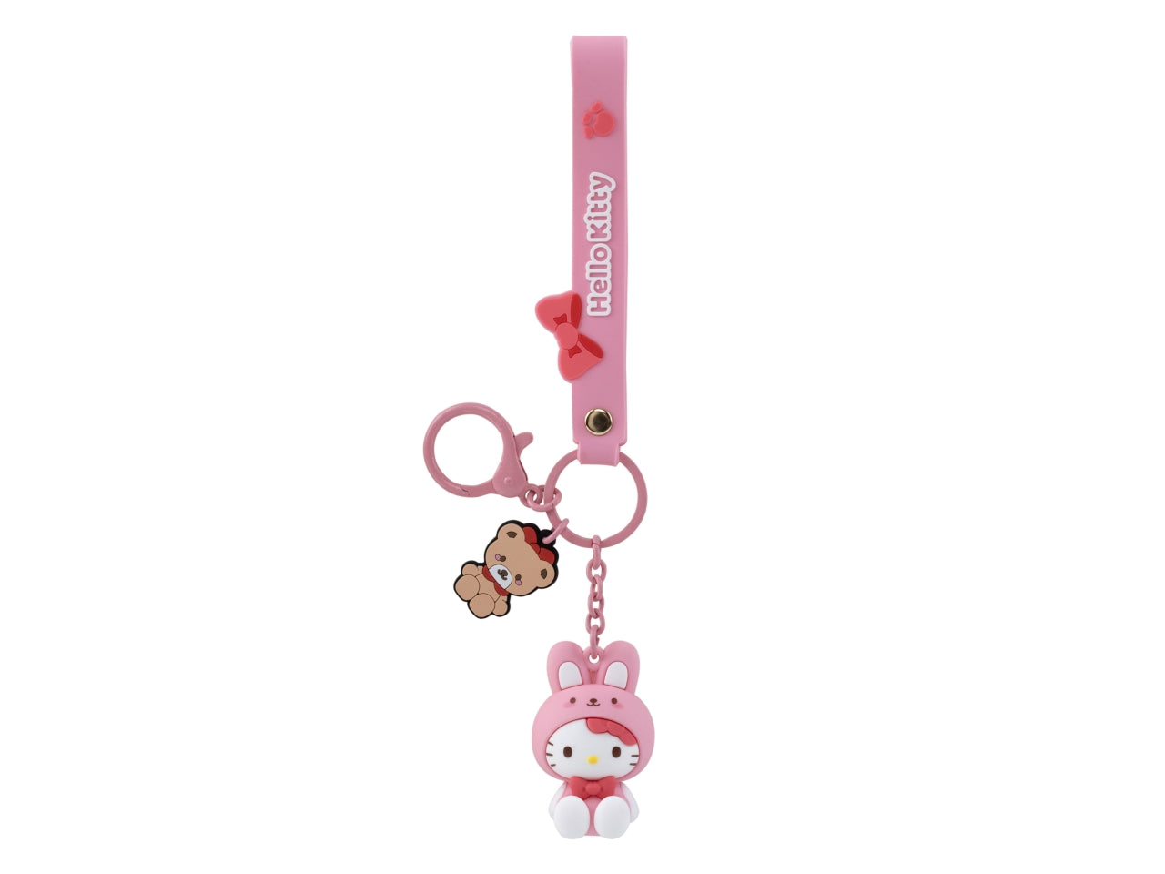 Yume hello kitty and friends keychain with hand strap animals series