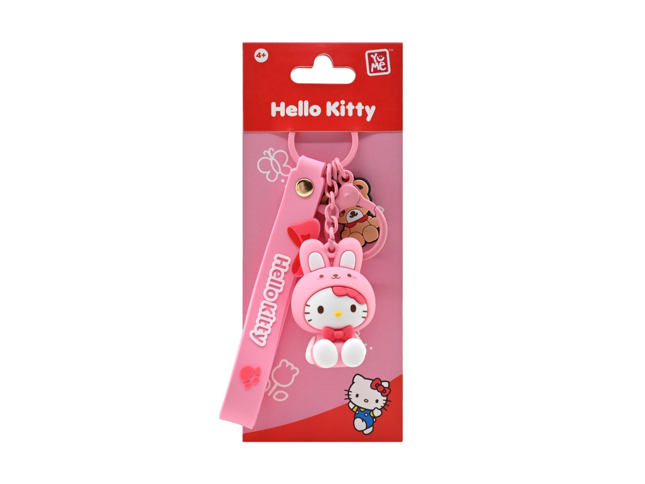 Yume hello kitty and friends keychain with hand strap animals series