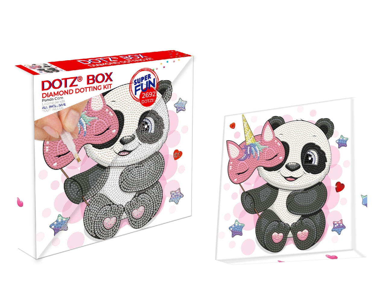 Diamond dotz box panda corn