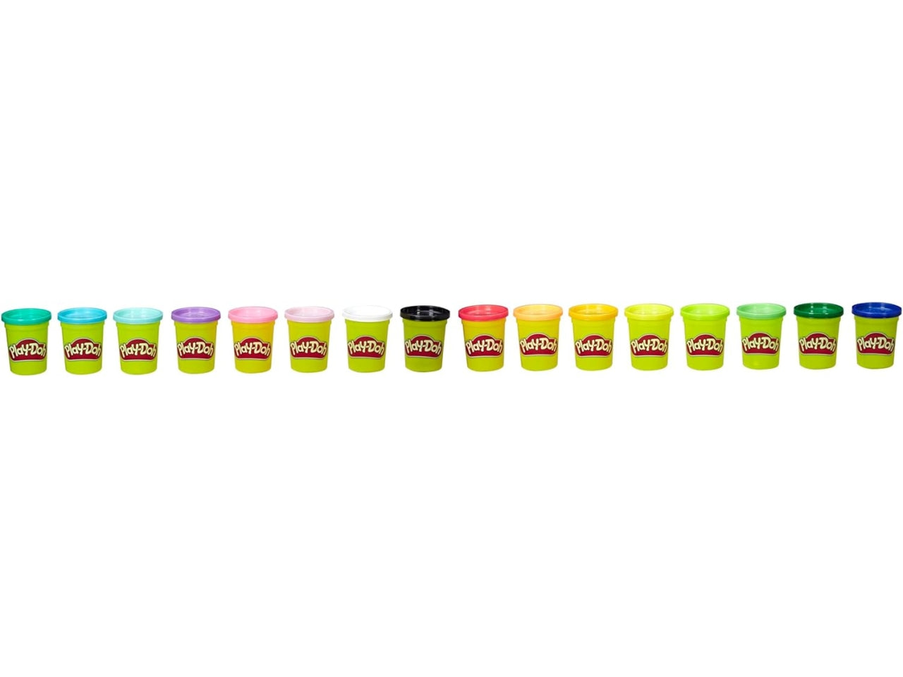 Play-Doh mega metro con 16 barattoli di pasta modellabile assortiti, per bambini dai 2+ anni, Hasbro