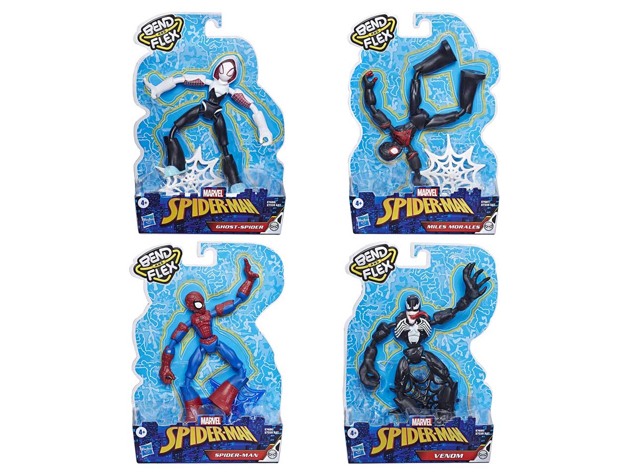 Spiderman bendy figures ast. e73355l0$