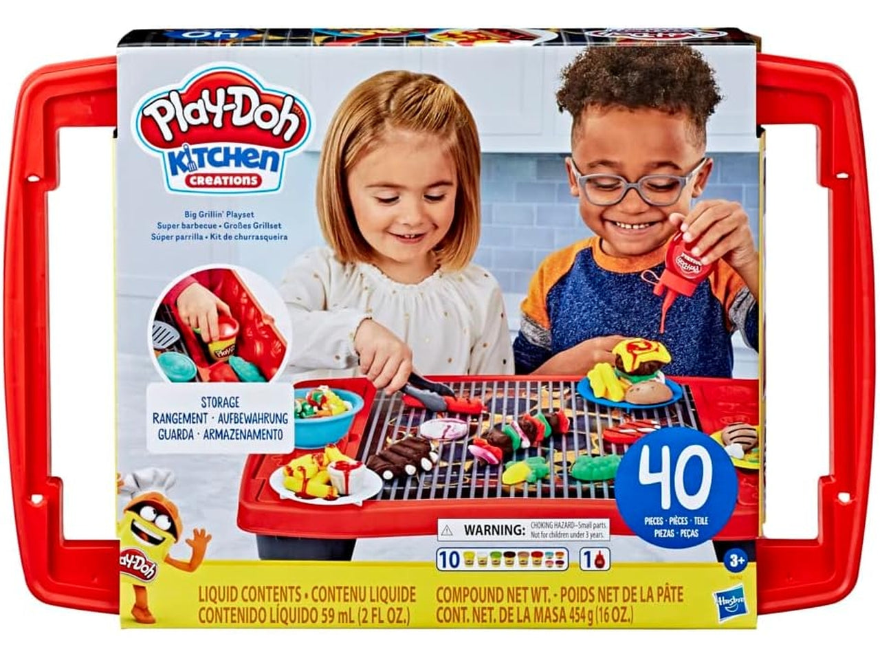 Playdoh big grillin playset 50x40cm