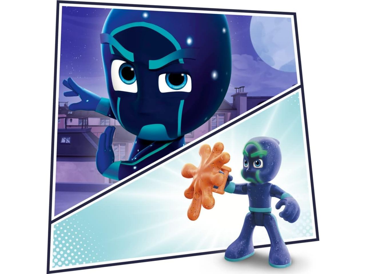 Pj mask hero vs cattivi - la confezione contiene 4 personaggi