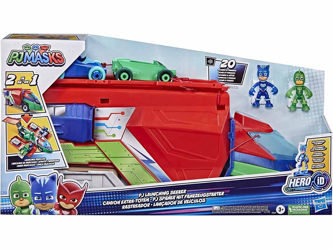 Pj masks camion lanciatore 2 in 1 55cm