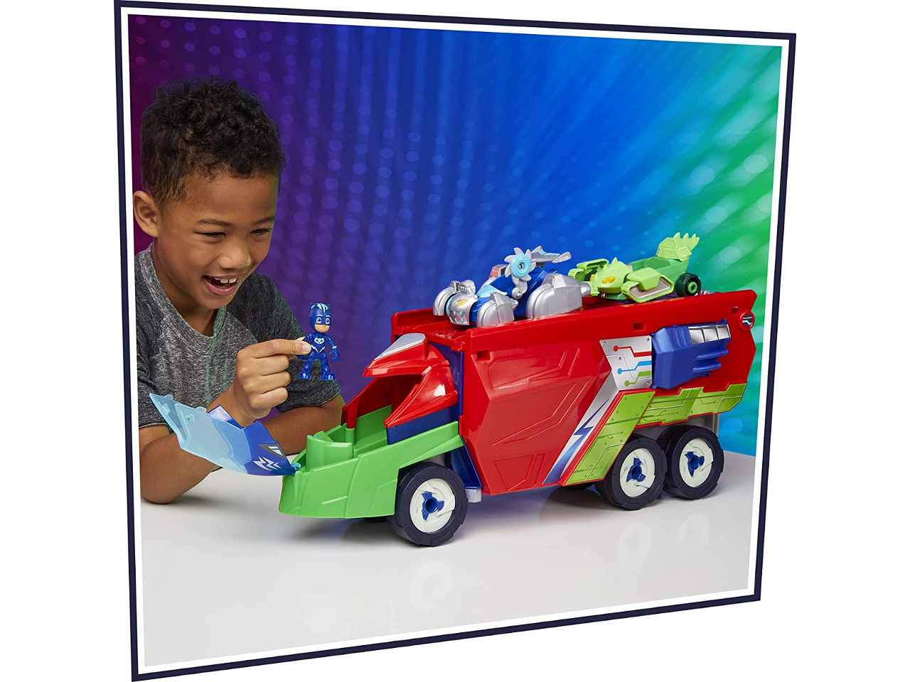 Pj masks camion lanciatore 2 in 1 55cm