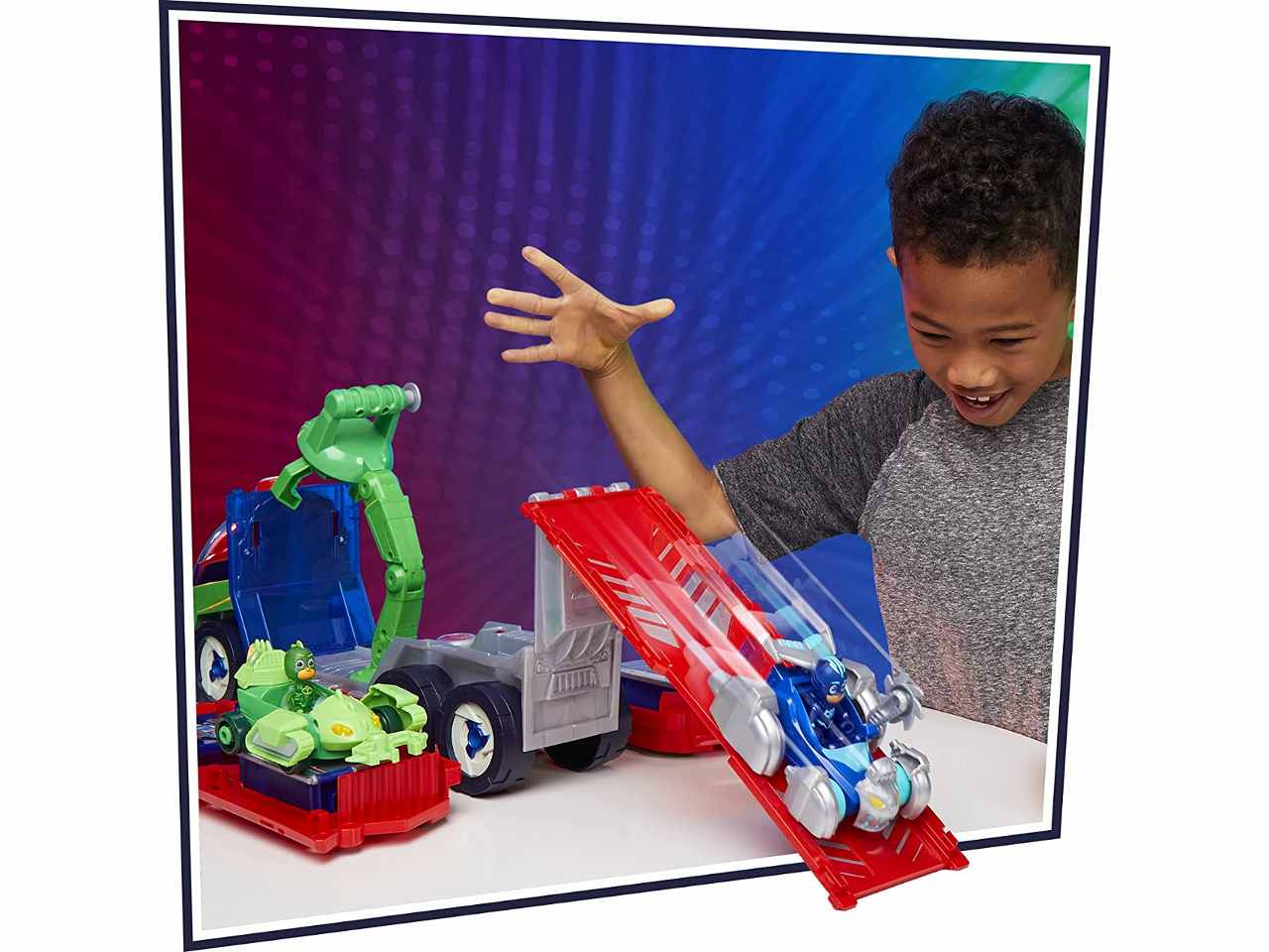 Pj masks camion lanciatore 2 in 1 55cm