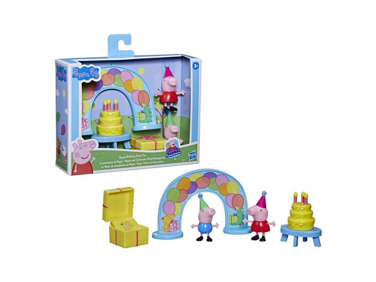 Peppa pig playset mini festa di compleanno