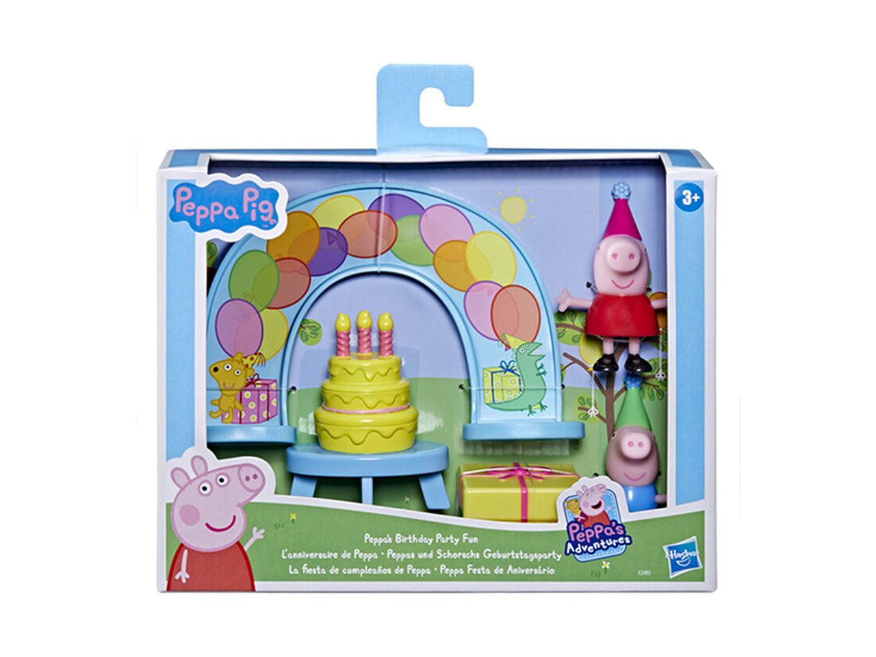 Peppa pig playset mini festa di compleanno