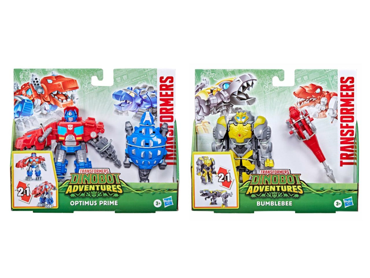 Transformers dinobot adventures optimus o bumblebee