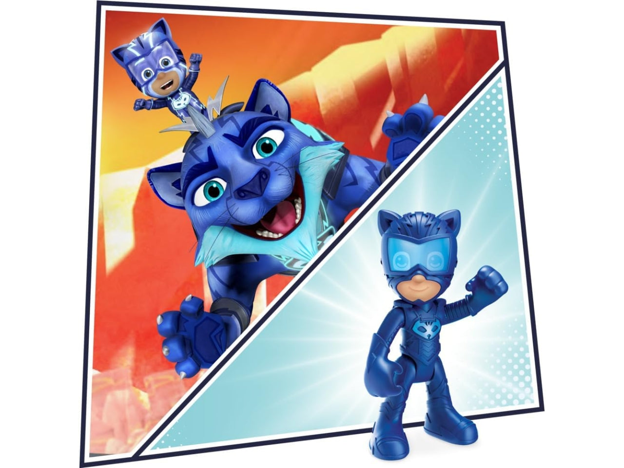 Pj mask hero animal trio perdonaggi con veicoli