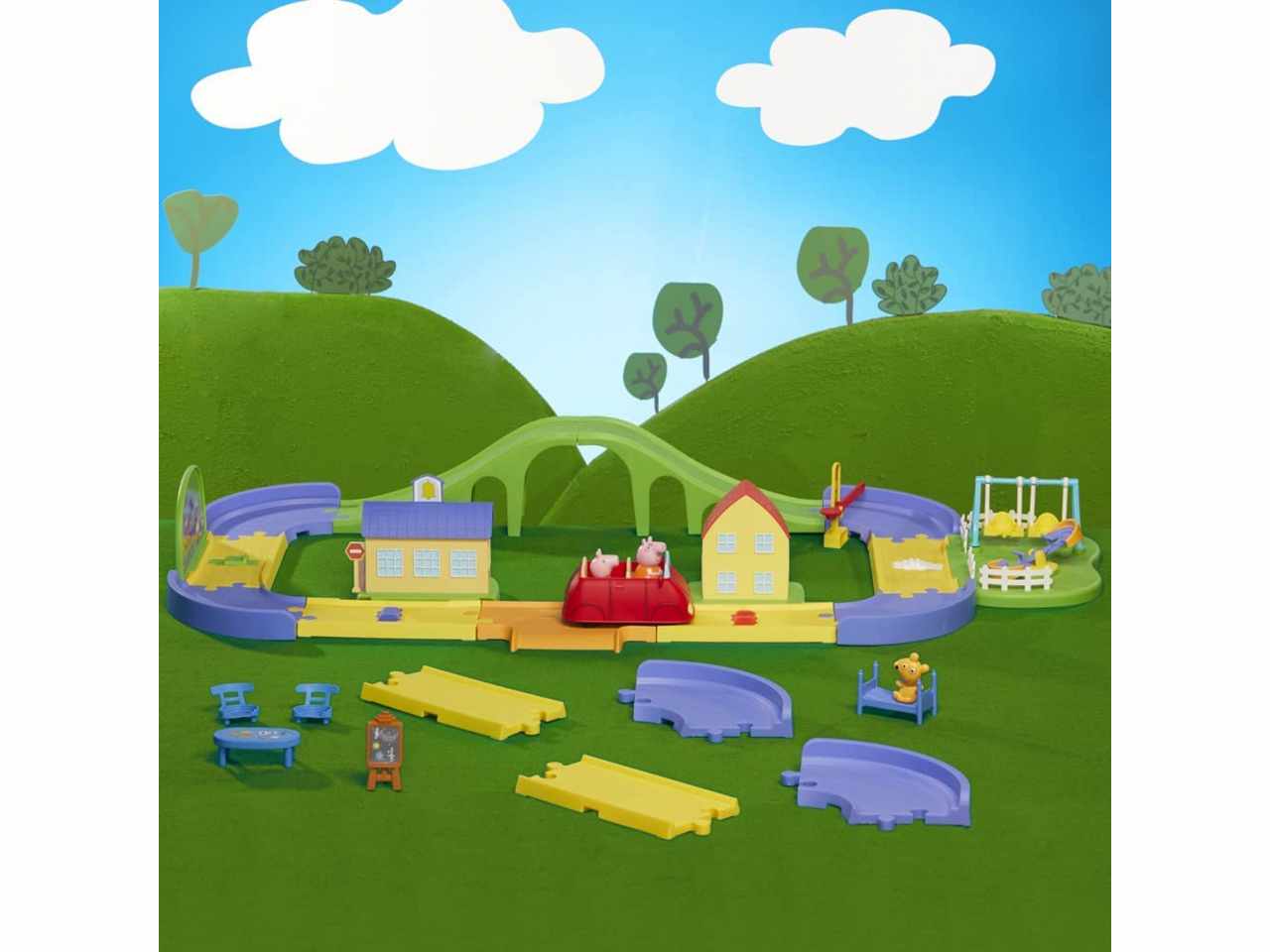 Peppa pig  la pista town f48225l0$