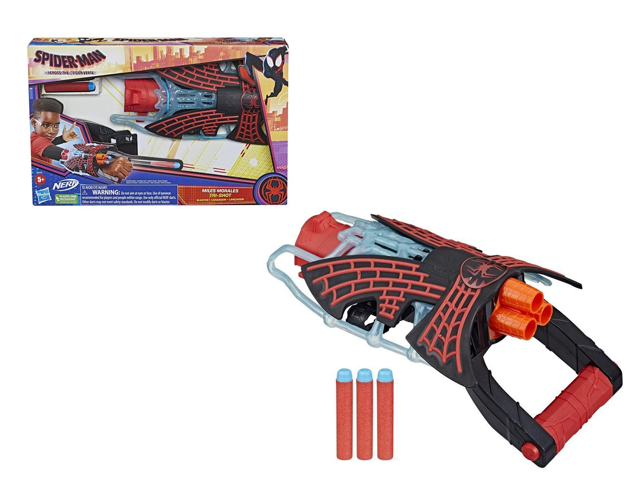 Blaster Tri-Shot Marvel Spider-Man: Across the Spider-Verse, Miles Morales | Hasbro