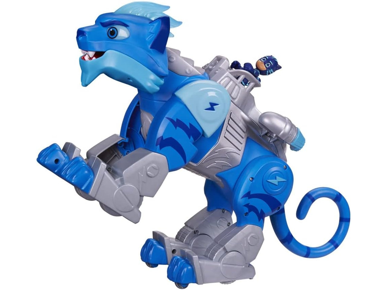 Pj Masks gatto robot più personaggio, con oltre 20 luci e suoni, per bambini da 3+ anni