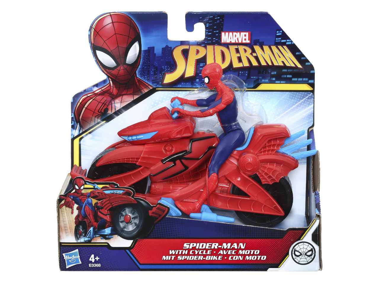 Spiderman veicolo e personaggio 10cm