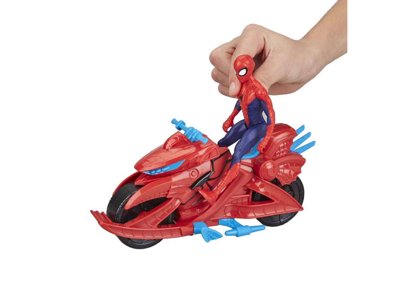 Spiderman veicolo e personaggio 10cm